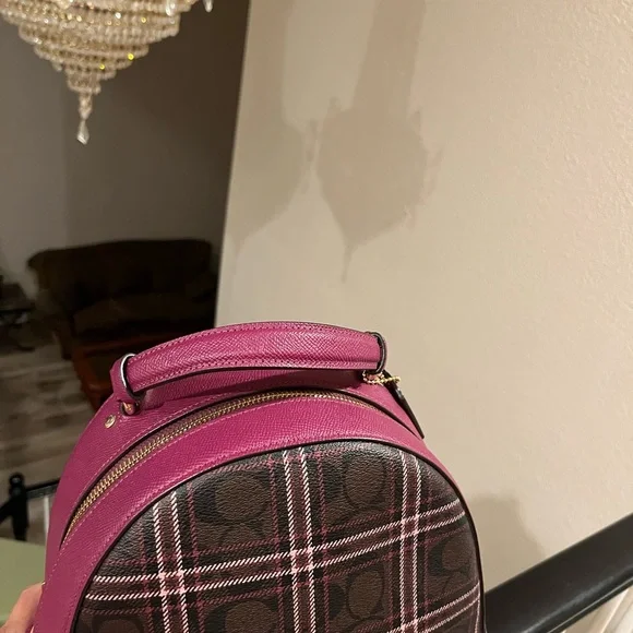 Coach Jordyn Field Plaid Backpack - www.nhima.co.zm display picture 2